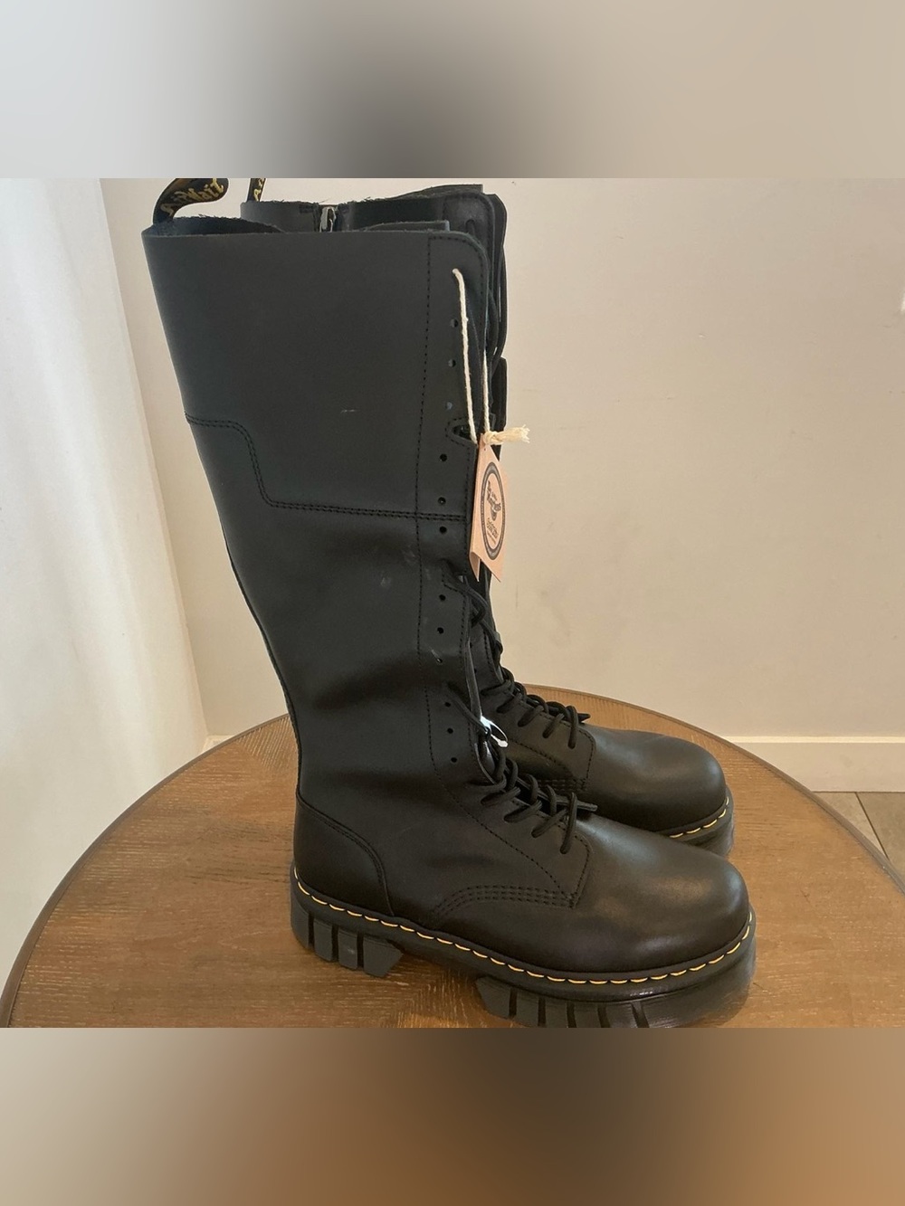 Dr. Martens AUDRICK 20-EYE LEATHER KNEE HIGH PLATFORM BOOTS - Picture 12 of 12